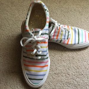 Striped Keds size 9